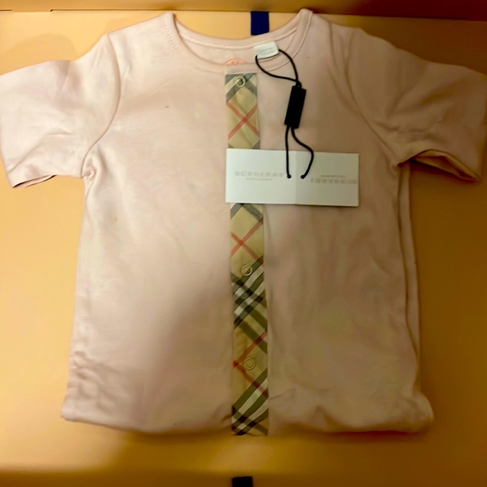Kids 6 Month Burberry Onesie